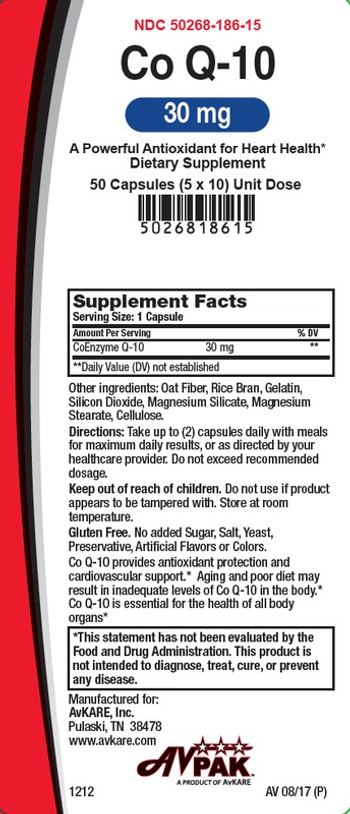 AvPak Co Q-10 30 mg - supplement