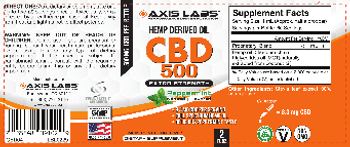 Axis Labs CBD 500 Peppermint - supplement