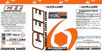 Axis Labs CEE Creatine Ethyl Ester - supplement