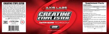 Axis Labs Creatine Ethyl Ester - supplement