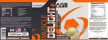 Axis Labs Muscle Delight Vanilla Ice Cream - supplement
