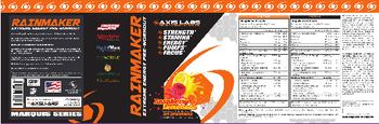 Axis Labs Rainmaker Extreme Energy Pre-Workout Raspberry Lemonade - supplement