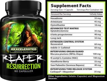 Axxcelerated Sports Nutrition Reaper Resurrection - supplement