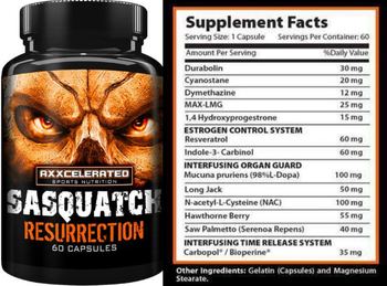Axxcelerated Sports Nutrition Sasquatch Resurrection - supplement