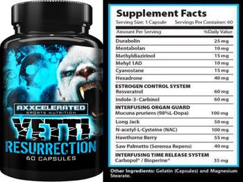Axxcelerated Sports Nutrition Yetti Resurrection - supplement