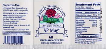 Ayush Herbs AP Mag - supplement