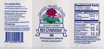 Ayush Herbs Bio Gymnema - supplement