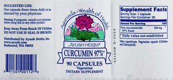 Ayush Herbs Curcumin 97% - supplement