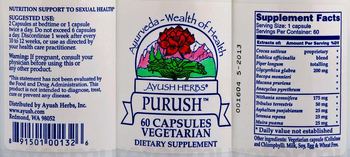 Ayush Herbs Purush - supplement