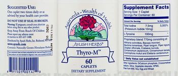Ayush Herbs Thyro-M - supplement