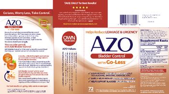 AZO Bladder Control with Go-Less - supplement