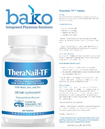 Bako Clinical Therapeutic Solutions TheraNail-TF - supplement