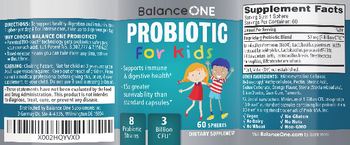 Balance One Probiotic For Kids - supplement