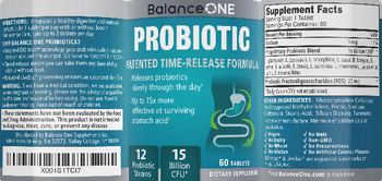 Balance One Probiotic - supplement
