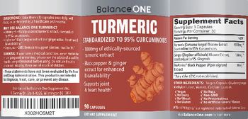 Balance One Turmeric - supplement