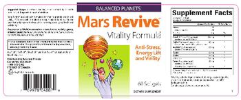 Balanced Planets Mars Revive Vitality Formula - supplement