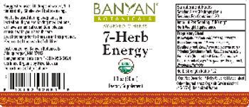 Banyan Botanicals 7-Herb Energy - supplement
