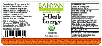 Banyan Botanicals 7-Herb Energy - supplement