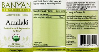 Banyan Botanicals Amalaki - supplement