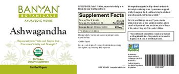 Banyan Botanicals Ashwagandha - supplement