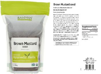 Banyan Botanicals Brown Mustard Seed - supplement