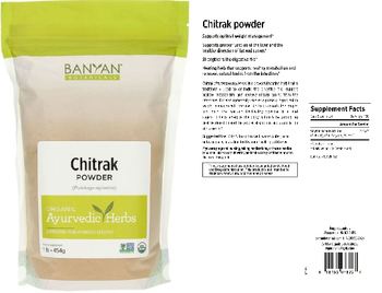 Banyan Botanicals Chitrak Powder - supplement
