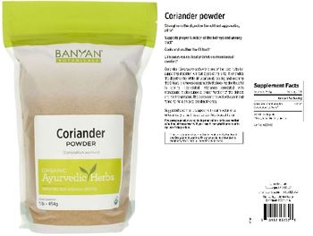 Banyan Botanicals Coriander Powder - supplement