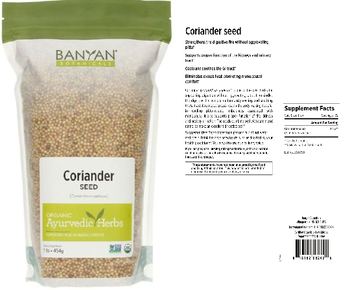 Banyan Botanicals Coriander Seed - supplement