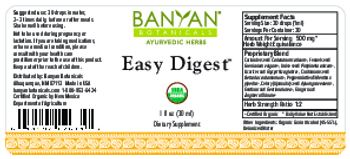 Banyan Botanicals Easy Digest - supplement