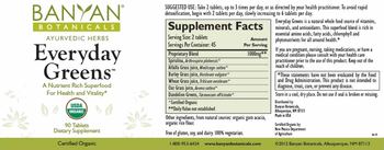 Banyan Botanicals Everyday Greens - supplement