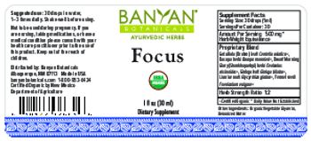Banyan Botanicals Focus - supplement
