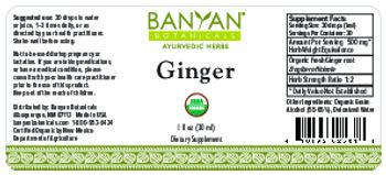 Banyan Botanicals Ginger - supplement