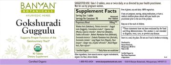 Banyan Botanicals Gokshuradi Guggulu - supplement