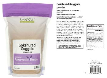 Banyan Botanicals Gokshuradi Guggulu Powder - supplement
