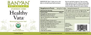 Banyan Botanicals Healthy Vata - supplement