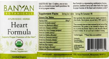 Banyan Botanicals Heart Formula - supplement