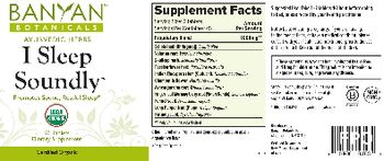 Banyan Botanicals I Sleep Soundly - supplement