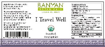 Banyan Botanicals I Travel Well - supplement