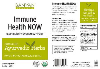 Banyan Botanicals Immune Health Now - supplement