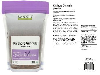 Banyan Botanicals Kaishore Guggulu Powder - supplement