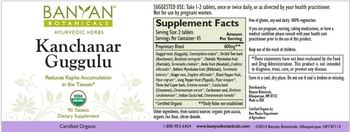 Banyan Botanicals Kanchanar Guggulu - supplement