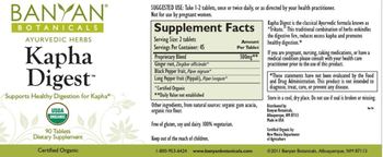 Banyan Botanicals Kapha Digest - supplement