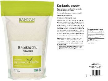 Banyan Botanicals Kapikacchu Powder - supplement
