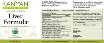 Banyan Botanicals Liver Formula - supplement