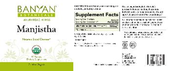 Banyan Botanicals Manjistha - supplement