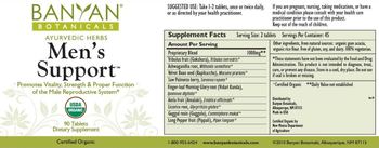 Banyan Botanicals Men's Support - supplement