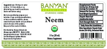 Banyan Botanicals Neem - supplement