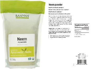 Banyan Botanicals Neem Powder - supplement
