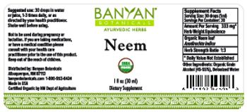 Banyan Botanicals Neem - supplement