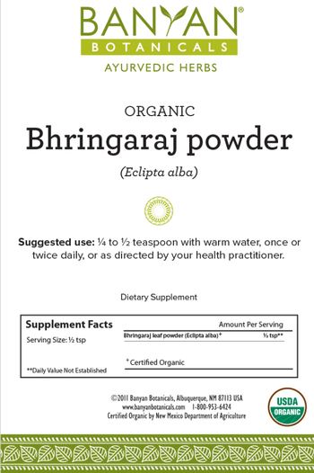 Banyan Botanicals Organic Bhringaraj Powder - supplement